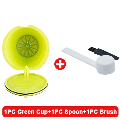 Reusable Coffee Capsule Filter Cup For Nescafe Dolce Gusto Refillable Caps Spoon Coffee Strainer Tea Basket Kitchen Accessory