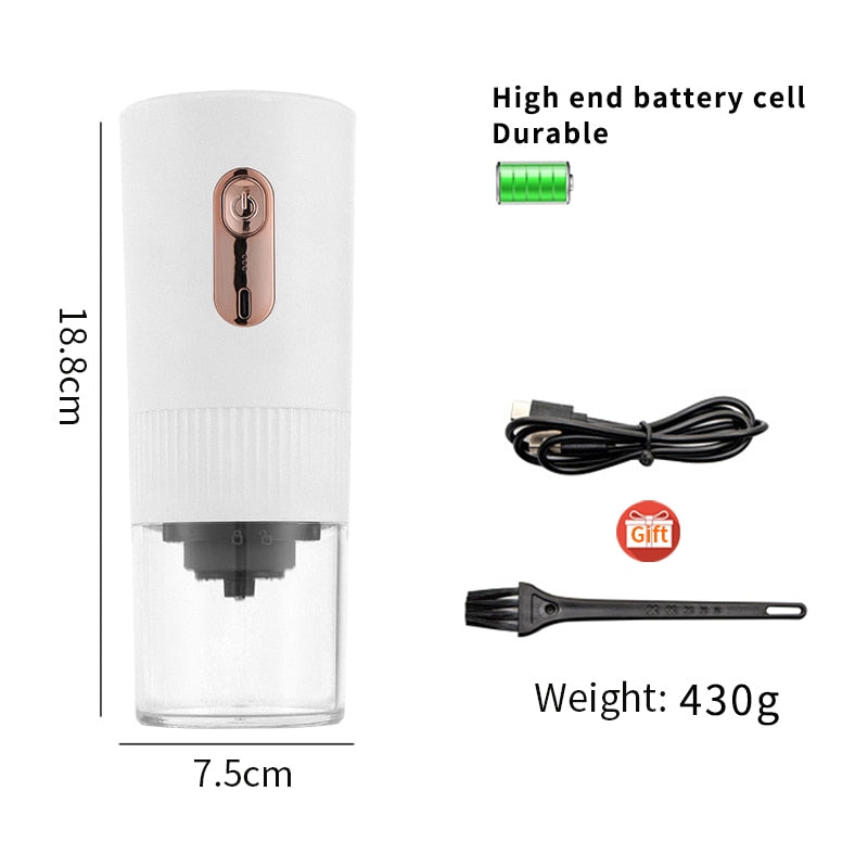 Coffee Grinder TYPE-C USB Charge Professional Ceramic Grinding Core Coffee Beans Mill Grinder New Upgrade Portable Electric
