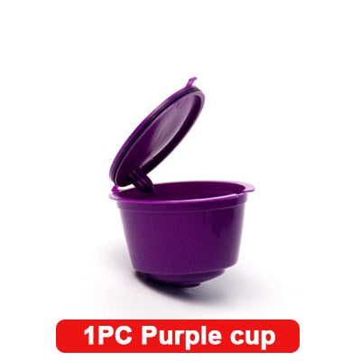 Reusable Coffee Capsule Filter Cup For Nescafe Dolce Gusto Refillable Caps Spoon Coffee Strainer Tea Basket Kitchen Accessory
