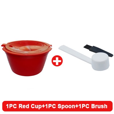 Reusable Coffee Capsule Filter Cup For Nescafe Dolce Gusto Refillable Caps Spoon Coffee Strainer Tea Basket Kitchen Accessory