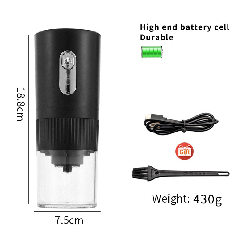 Coffee Grinder TYPE-C USB Charge Professional Ceramic Grinding Core Coffee Beans Mill Grinder New Upgrade Portable Electric