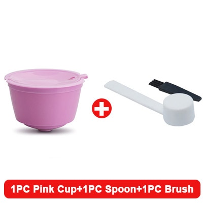 Reusable Coffee Capsule Filter Cup For Nescafe Dolce Gusto Refillable Caps Spoon Coffee Strainer Tea Basket Kitchen Accessory