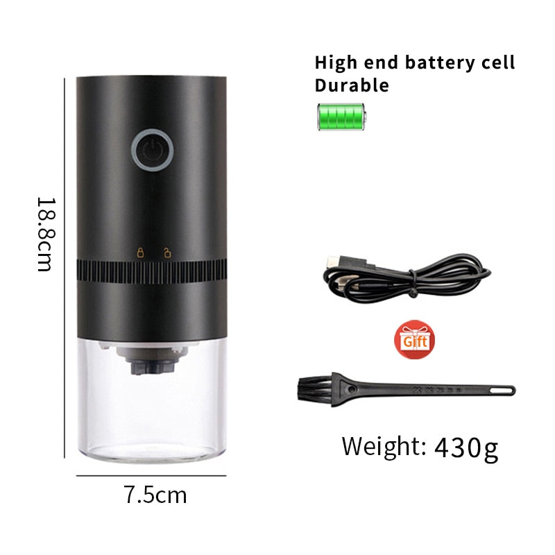 Coffee Grinder TYPE-C USB Charge Professional Ceramic Grinding Core Coffee Beans Mill Grinder New Upgrade Portable Electric