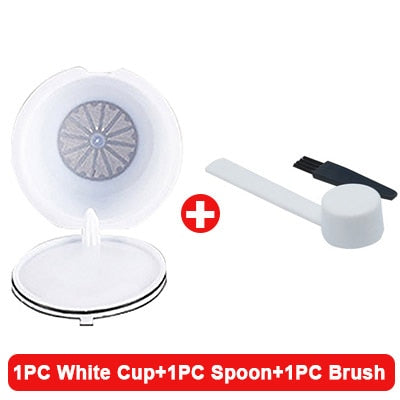 Reusable Coffee Capsule Filter Cup For Nescafe Dolce Gusto Refillable Caps Spoon Coffee Strainer Tea Basket Kitchen Accessory