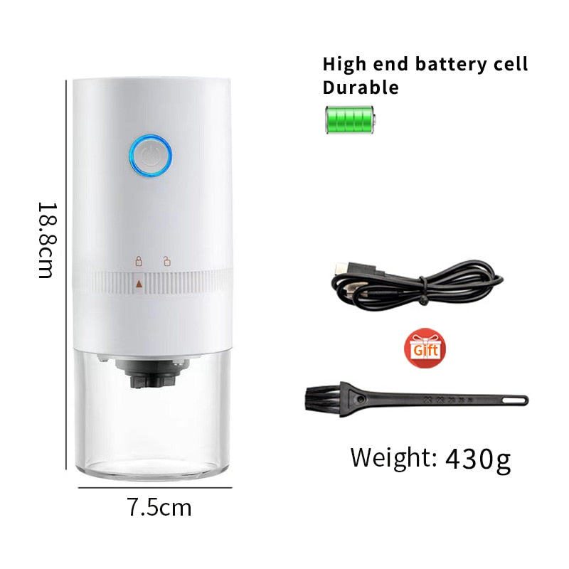 Coffee Grinder TYPE-C USB Charge Professional Ceramic Grinding Core Coffee Beans Mill Grinder New Upgrade Portable Electric