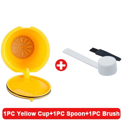 Reusable Coffee Capsule Filter Cup For Nescafe Dolce Gusto Refillable Caps Spoon Coffee Strainer Tea Basket Kitchen Accessory
