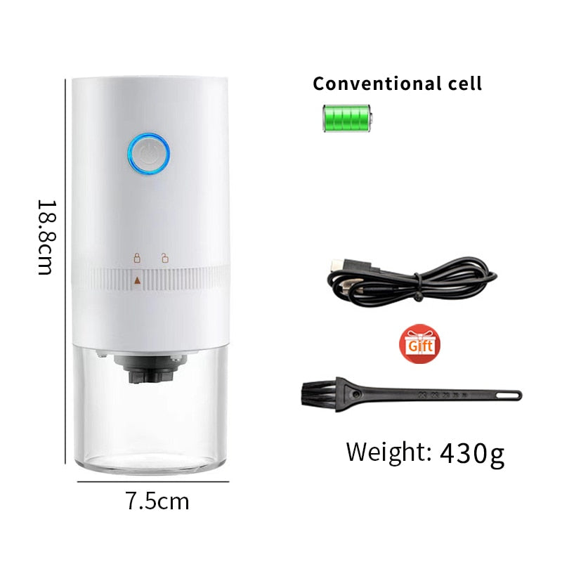 Coffee Grinder TYPE-C USB Charge Professional Ceramic Grinding Core Coffee Beans Mill Grinder New Upgrade Portable Electric