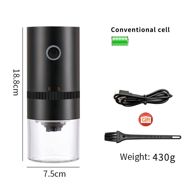 Coffee Grinder TYPE-C USB Charge Professional Ceramic Grinding Core Coffee Beans Mill Grinder New Upgrade Portable Electric