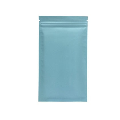100pcs Mysterious Matte Black Aluminum Foil Zip Lock Bag Resealable Herbal Powder Coffee Buttery Seeds Tea Heat Sealing Pouches