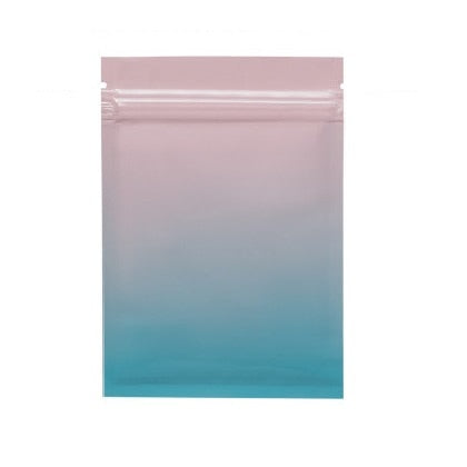100pcs Mysterious Matte Black Aluminum Foil Zip Lock Bag Resealable Herbal Powder Coffee Buttery Seeds Tea Heat Sealing Pouches